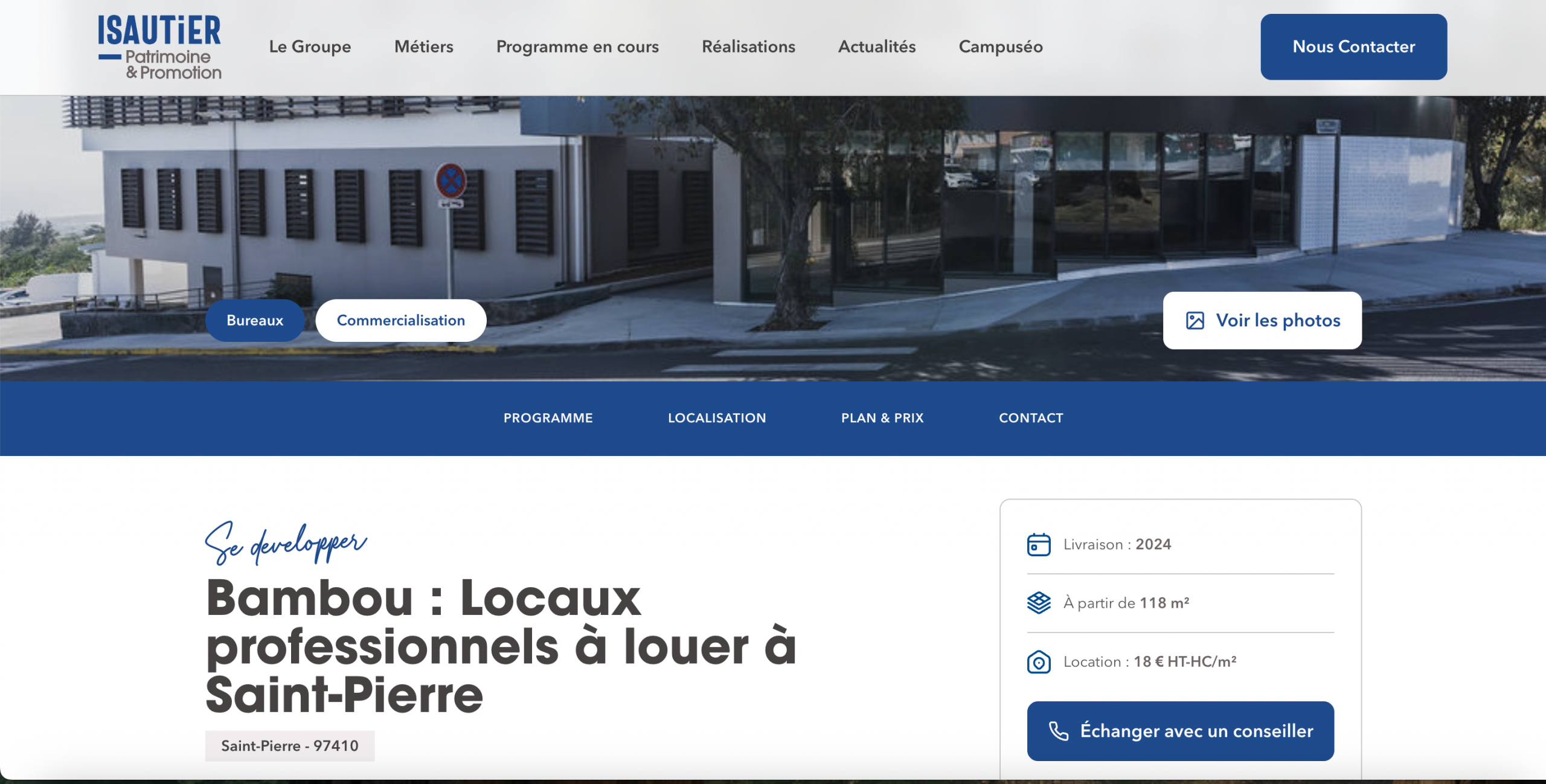 Isautier Patrimoine et Promotion - Google Ads et Meta Ads à La Réunion